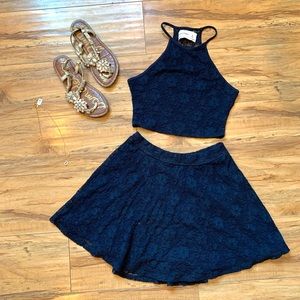 2 piece matching set (top and skirt)